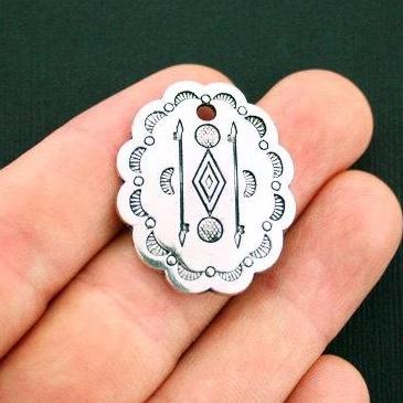 2 breloques de ton argent antique flèche - SC6000