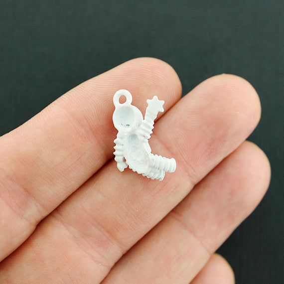 2 charms émail astronaute 3D - E711