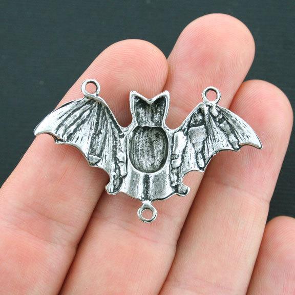 2 breloques de ton argent antique de connecteur de chauve-souris - SC3961