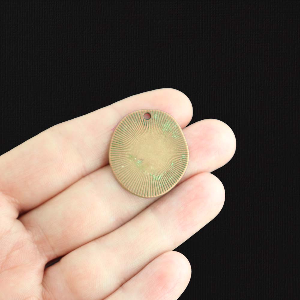 2 Beach Antique Bronze Tone Charms - BC653