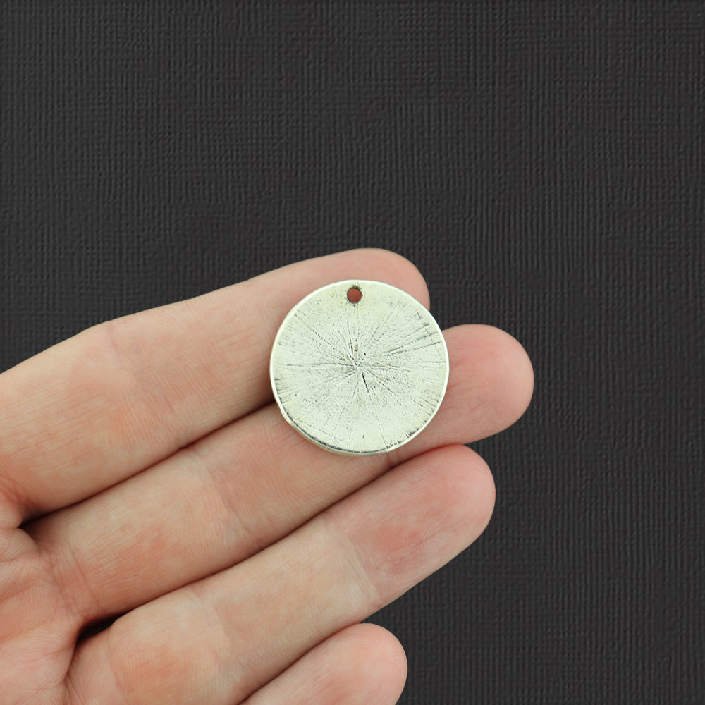 2 Cup of Tea Antique Silver Tone Charms - SC7060