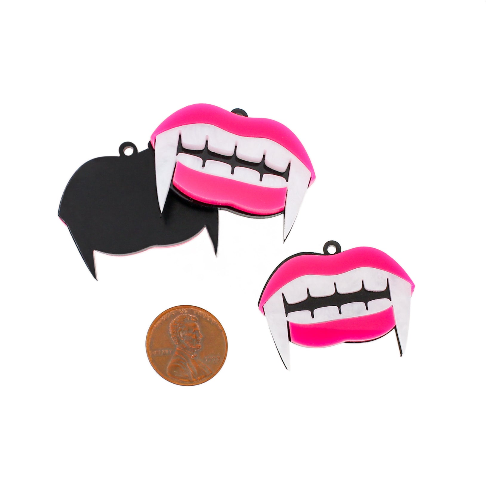 2 Fangs Acrylic Charms - K625