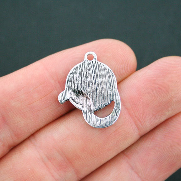 2 Film Reel Antique Silver Tone Charms - SC4831