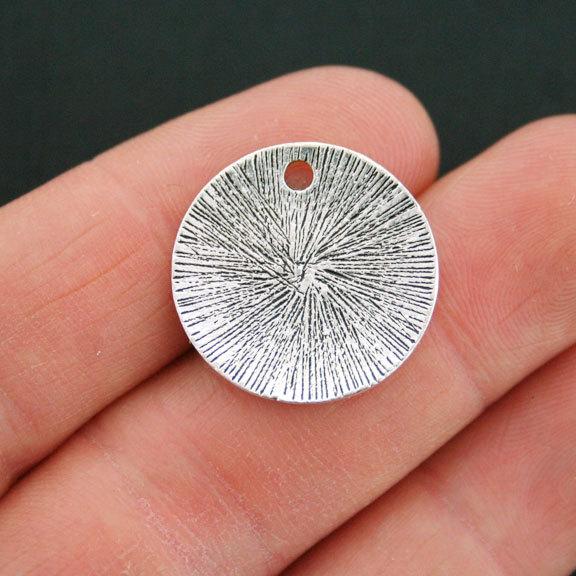 2 Memorial Antique Silver Tone Charms- SC5393