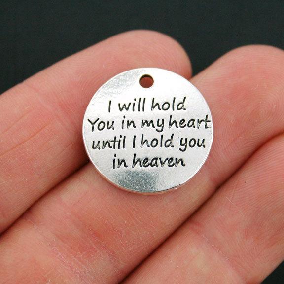 2 Memorial Antique Silver Tone Charms- SC5393