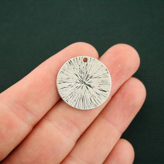 2 breloques commémoratives antiques argentées - SC7121