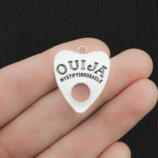 2 breloques de ton argent antique planche Ouija - SC2409