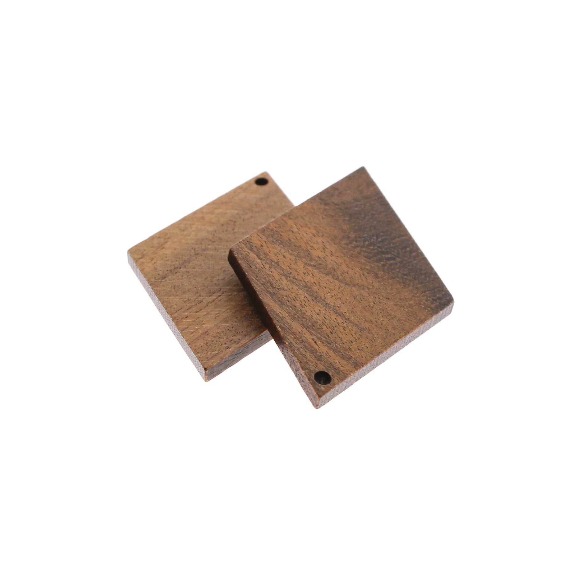 2 breloques en bois naturel Losange - WP341