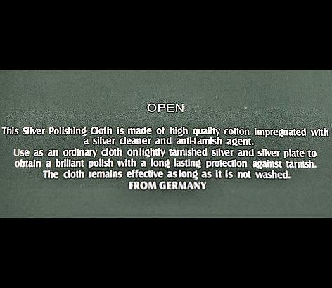 2 Silver Cleaning Cloths Keeps Your Silver Creations Tarnish Free - Z043