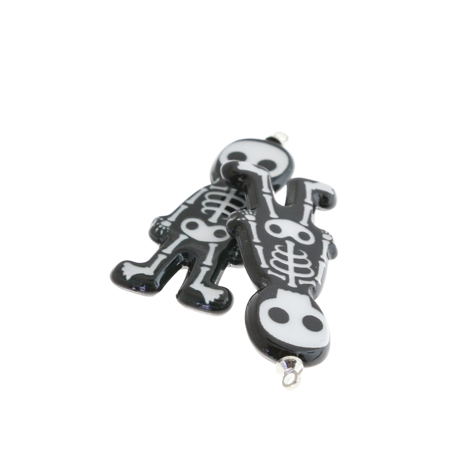 2 breloques en résine squelette - K323