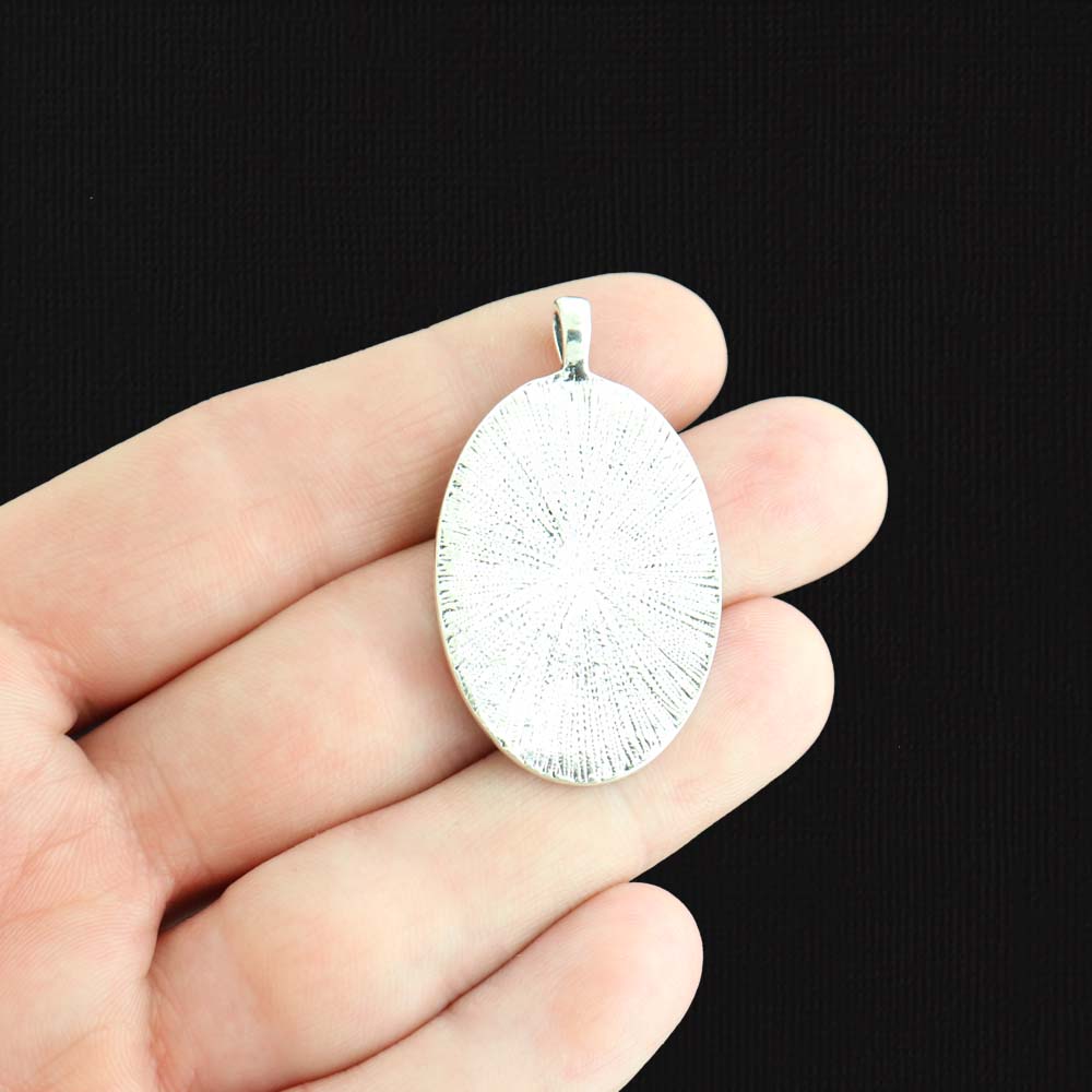 2 Skull with Bird Antique Silver Tone Charms - SC2670