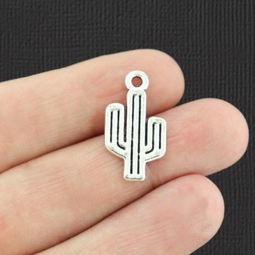20 breloques de ton argent antique Cactus - SC4153