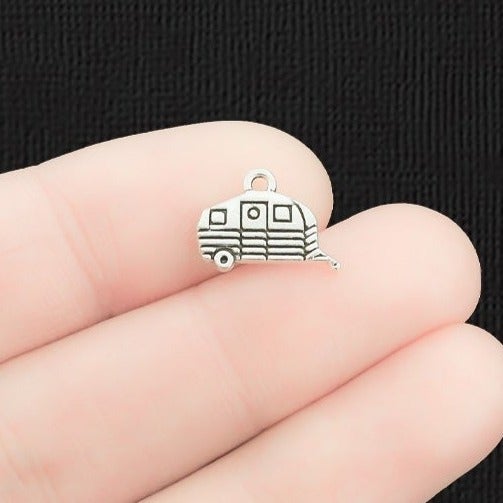 20 Camper Antique Silver Tone Charms - SC1252