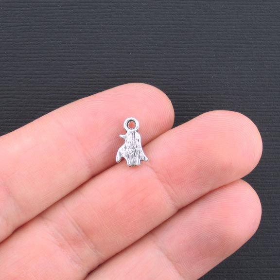 20 Penguin Antique Silver Tone Charms - SC1182