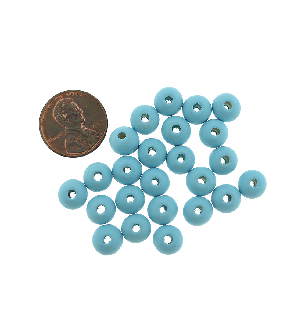 200 Spacer Wooden Beads - 8mm - Choose Your Color!