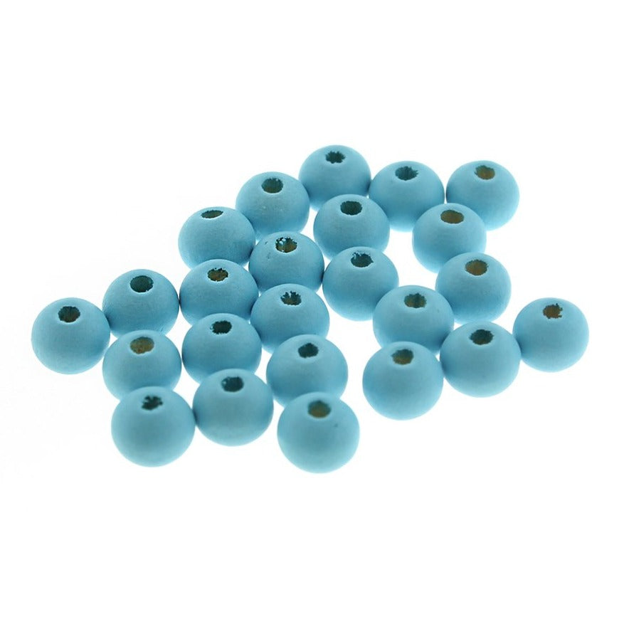 200 Spacer Wooden Beads - 8mm - Choose Your Color!