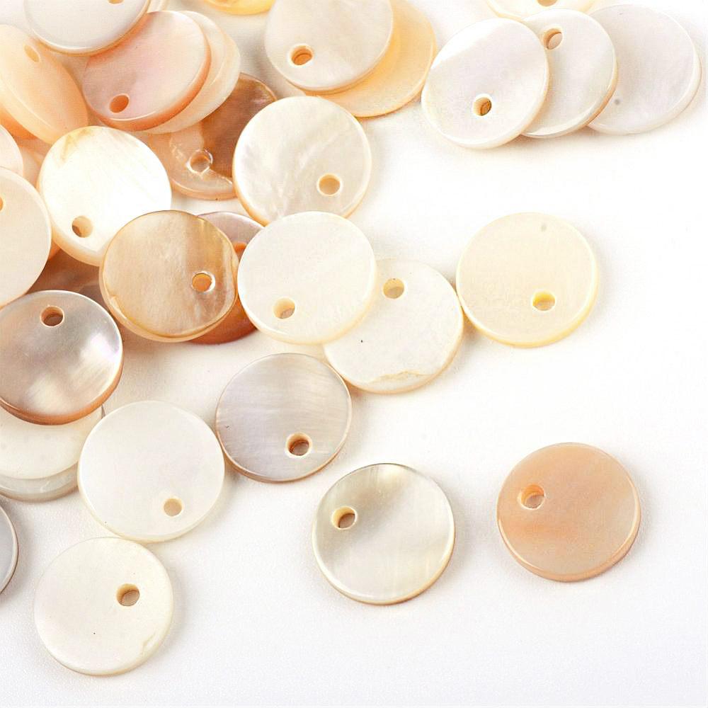 25 Natural Shell Charms - BD1454