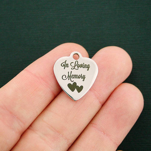 In Loving Memory Stainless Steel Charms - BFS011-2806