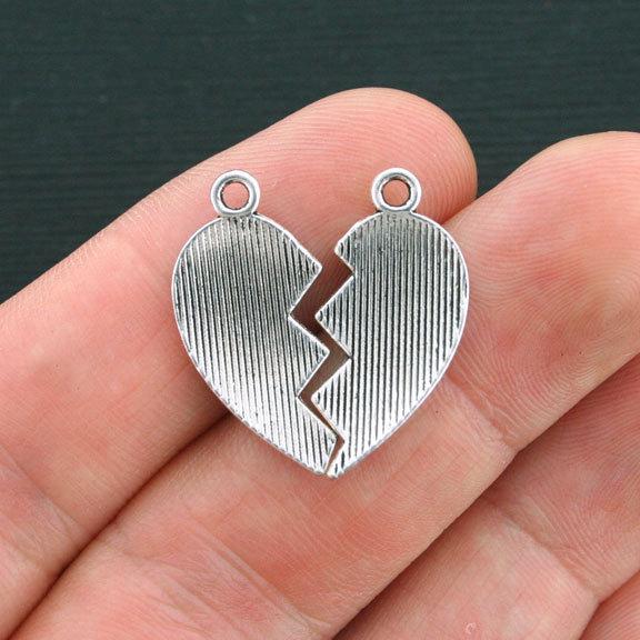 3 Mother Daughter Antique Silver Tone Charms - SC4215