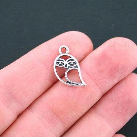 3 breloques de ton argent antique hibou - SC4634