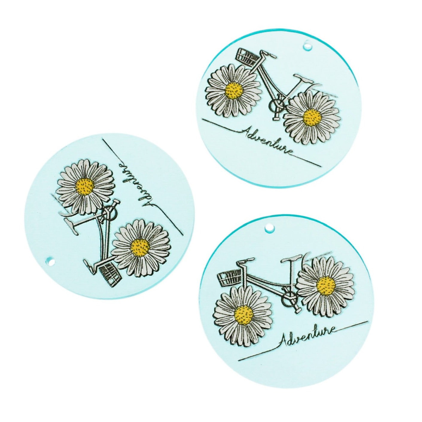 4 Adventure Acrylic Charms - K014