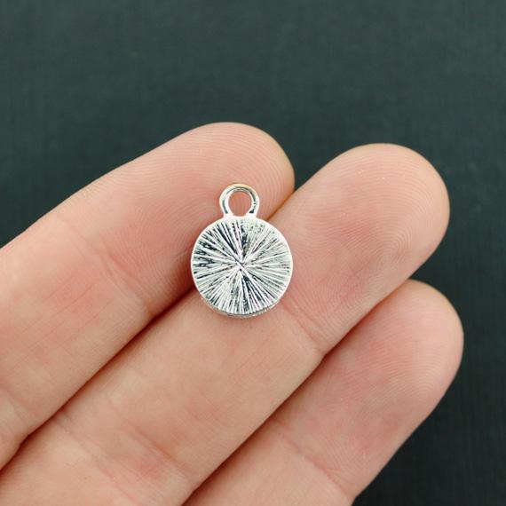 4 Basketball Silver Tone Enamel Charms - E169