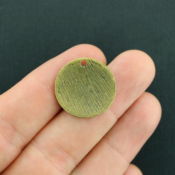 4 Be Stronger Antique Bronze Tone Charms - BC1624