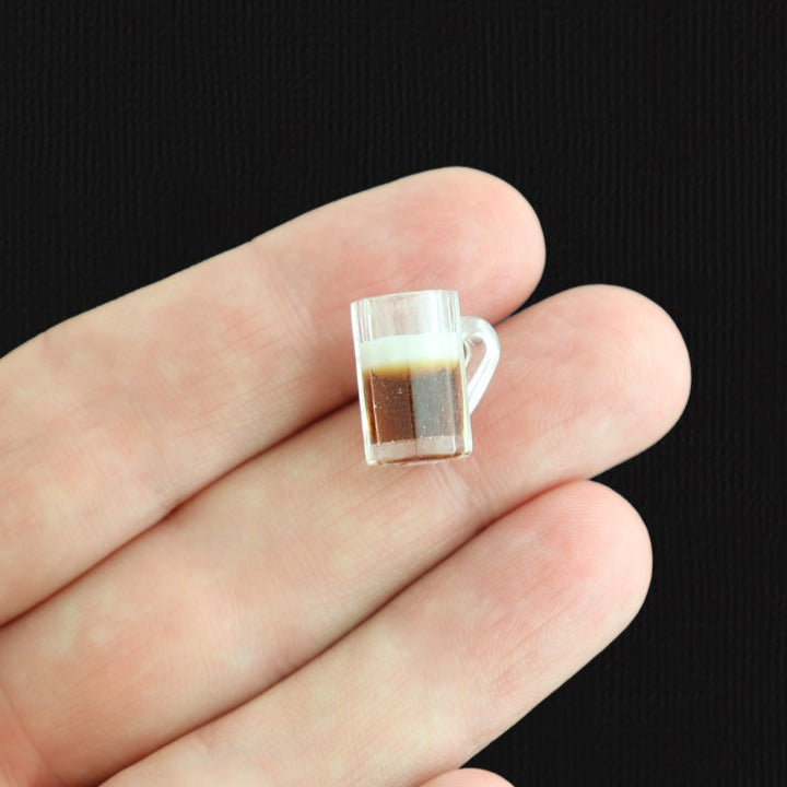 4 Beer Mug Resin Charms 3D - K081