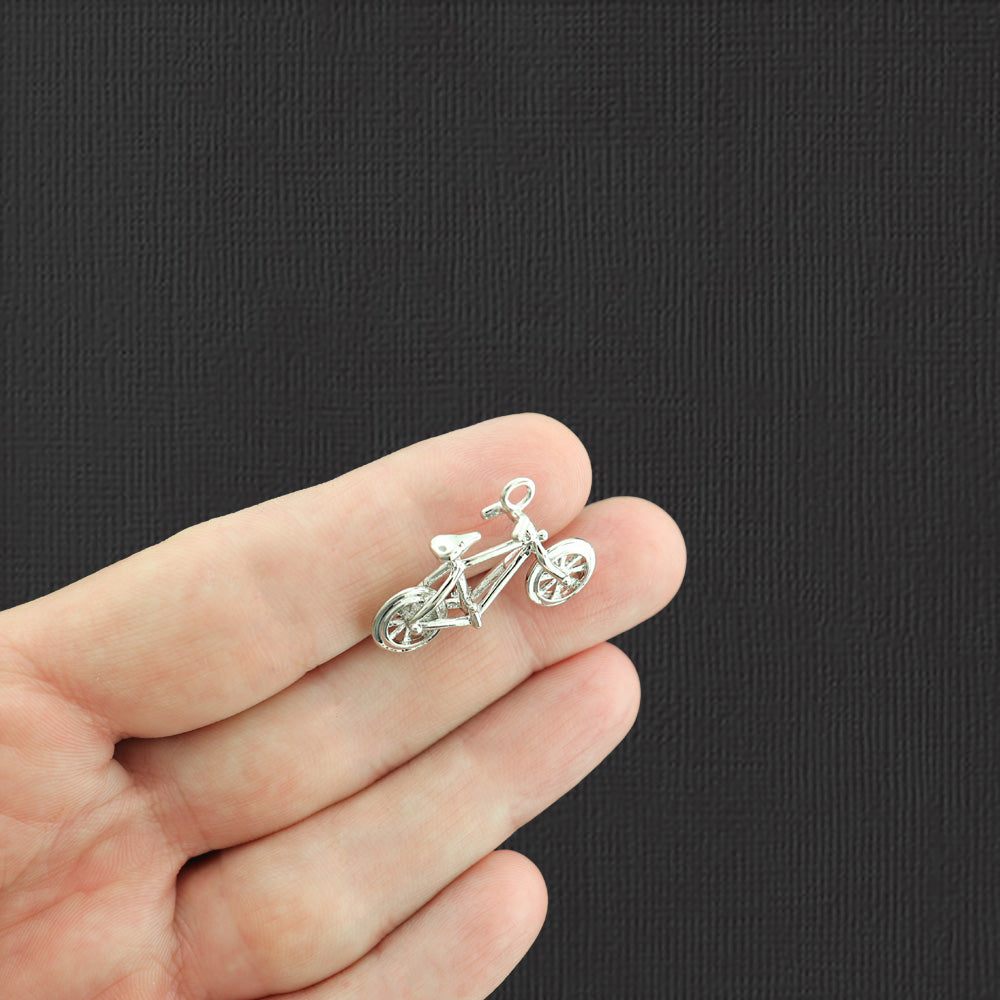 4 breloques de vélo ton argent - SC4111