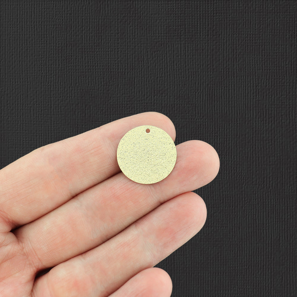 4 Black Floral Gold Tone Shimmer Enamel Charms - E379