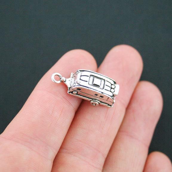 4 Camper Antique Silver Tone Charms 3D - SC4821