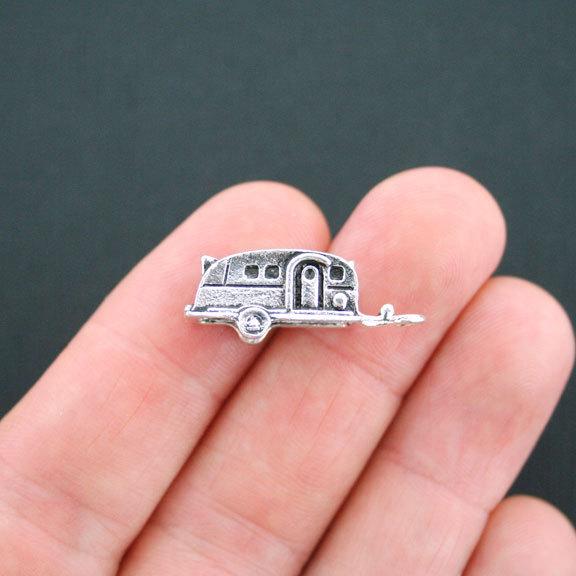 4 Camper Antique Silver Tone Charms 3D - SC4821