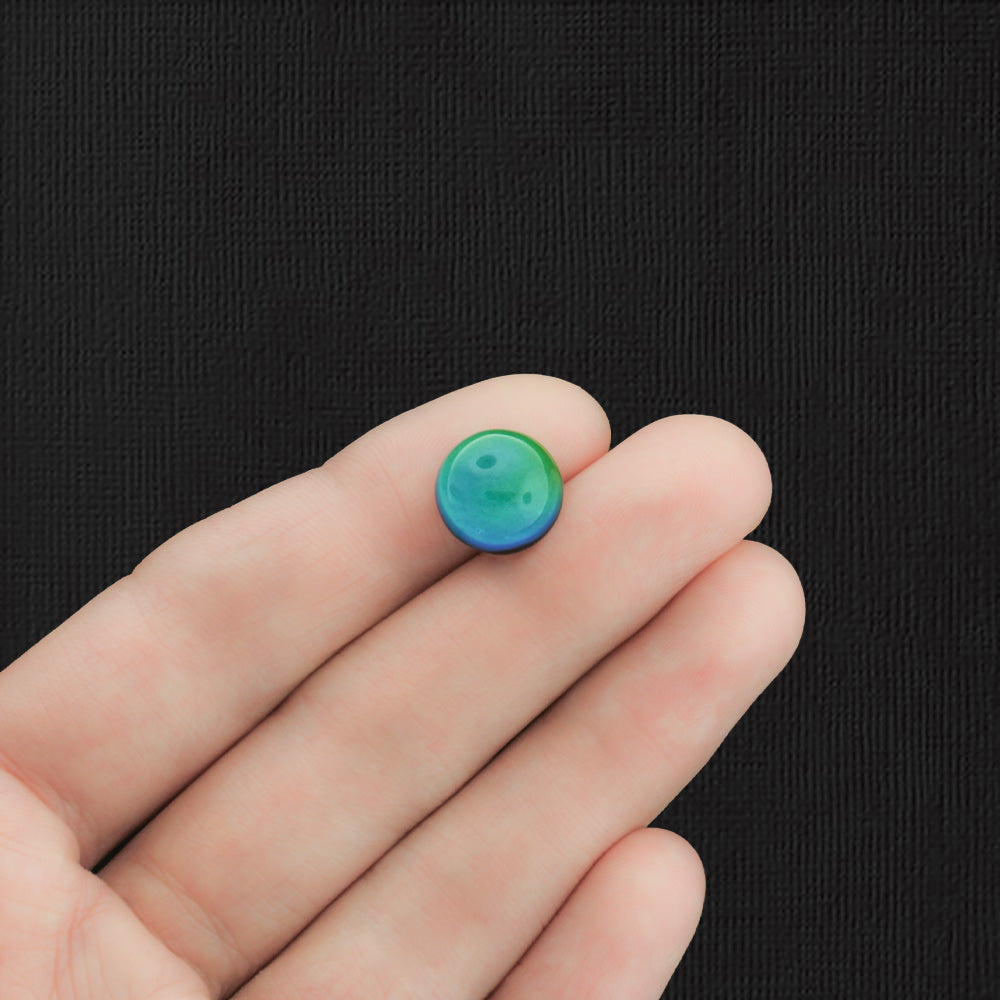 4 Color Changing Glass Dome Cabochon Seals - Choose Your Size!