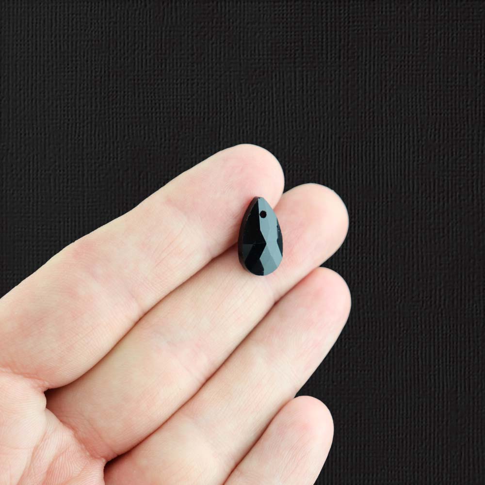 4 December Birthstone Glass Pendant Charms - Z084