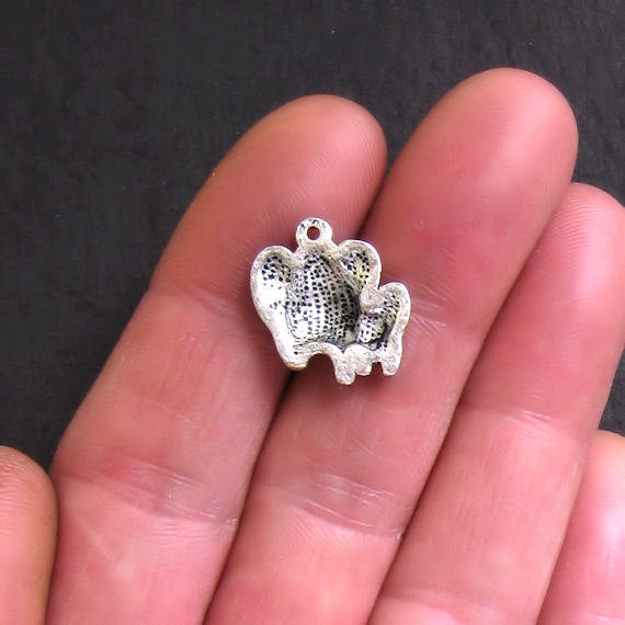 4 Elephant Antique Silver Tone Charms - SC162