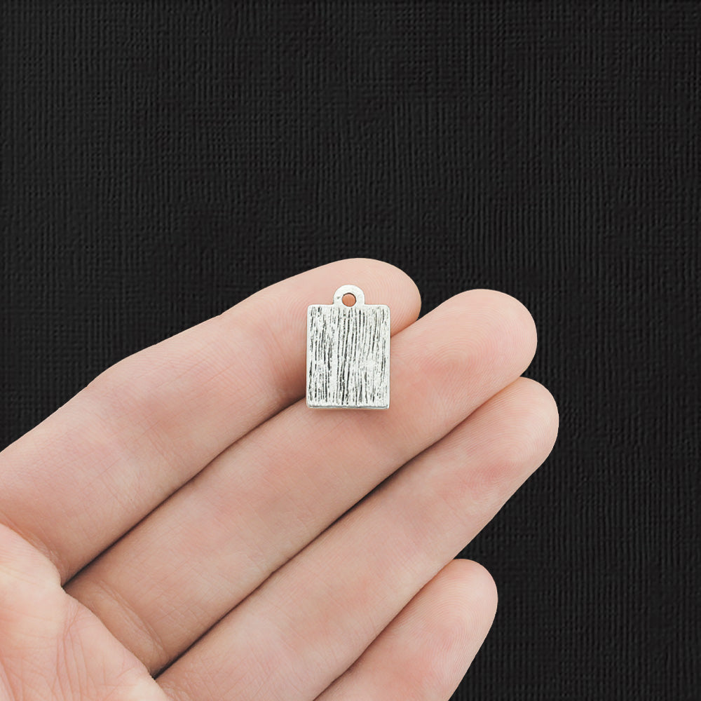 4 Eye Exam Chart Antique Silver Tone Charms - SC426