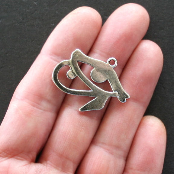 4 Eye of Horus Antique Silver Tone Charms - SC1605
