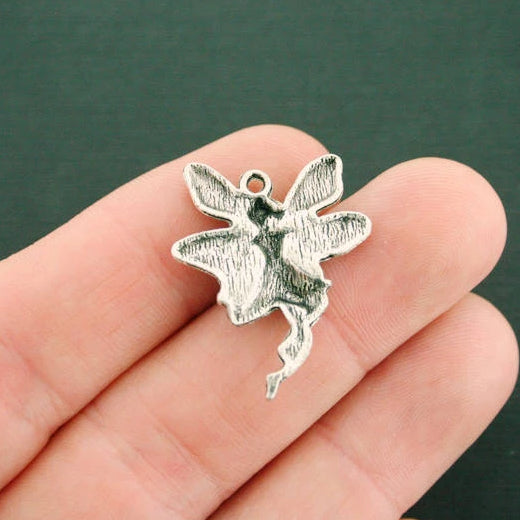 4 Fairy Antique Silver Tone Charms - SC1604