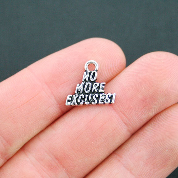 4 Fitness Antique Silver Tone Charms - SC5207