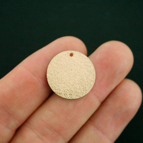 4 breloques en émail doré à motif géométrique - E442