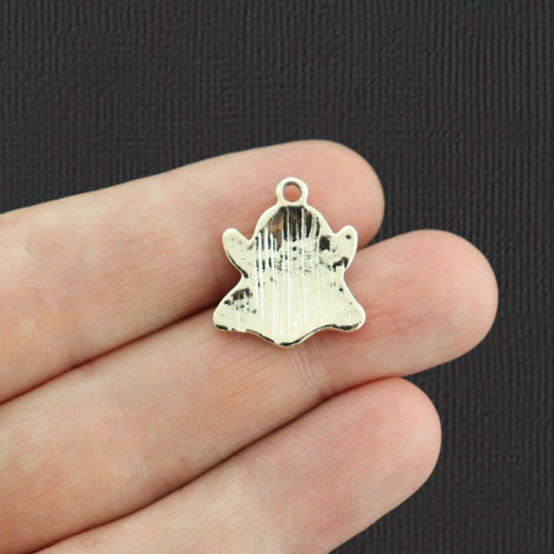4 Ghost Gold Tone Enamel Charms - E1056