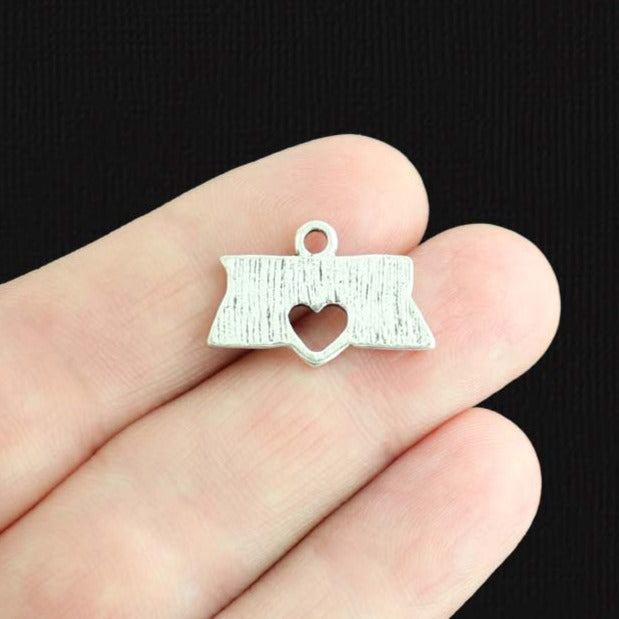 4 Hockey Mom Antique Silver Tone Charms - SC2061