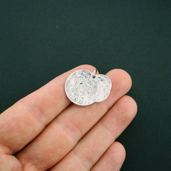 4 I Love You to the Moon and Back Antique Silver Tone Charms 3 Piece Set - SC5782