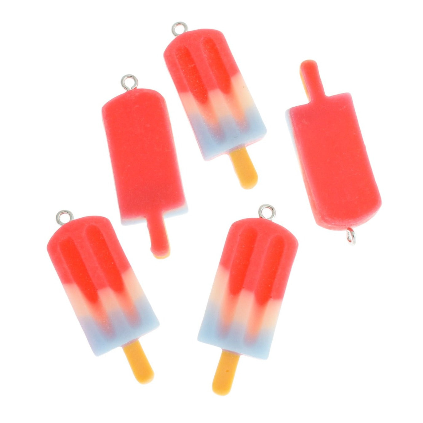 4 breloques en résine crème glacée - K555