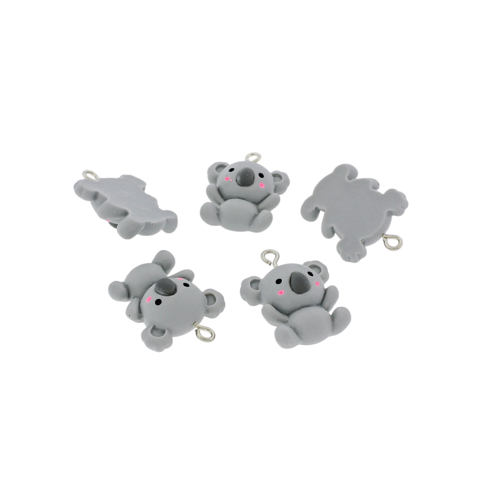 4 Koala Resin Charms - K622