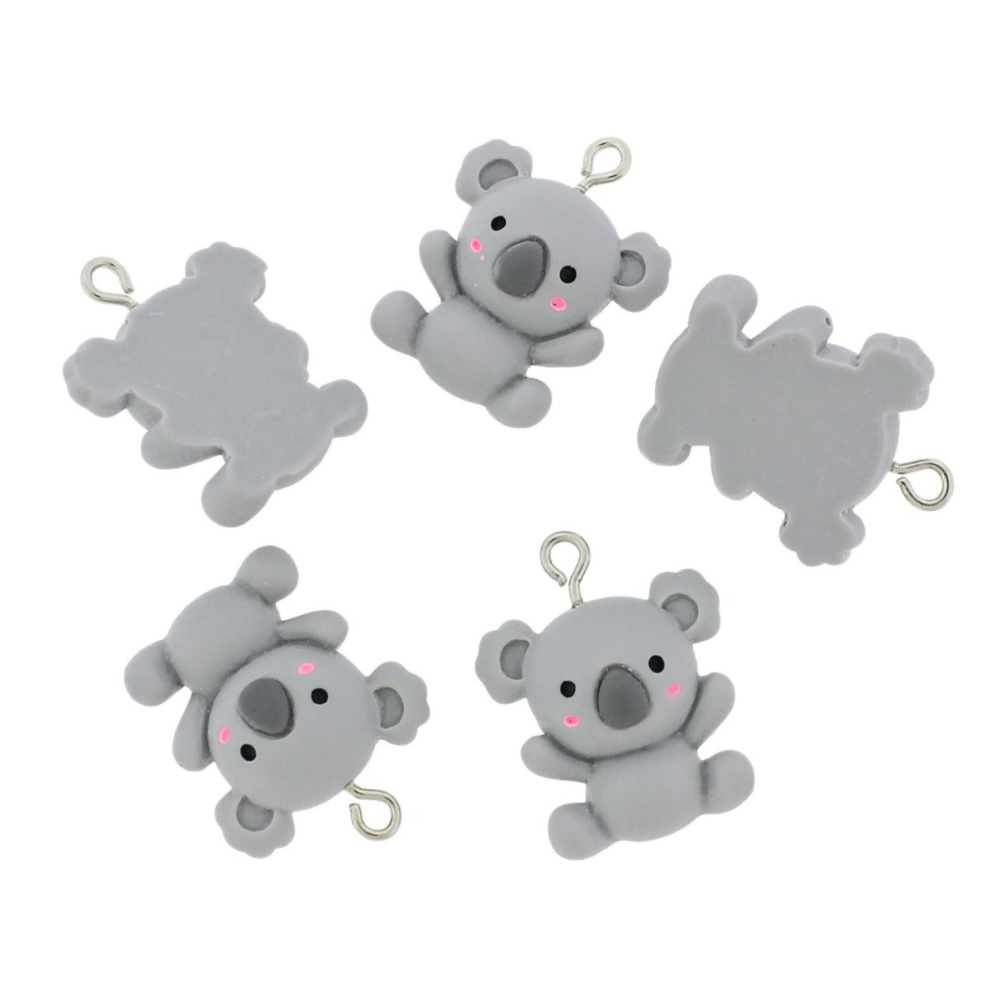 4 Koala Resin Charms - K622