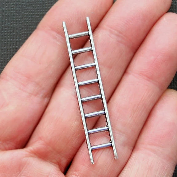 4 Ladder Antique Silver Tone Charms 2 Sided - SC280