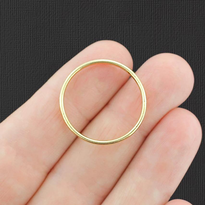 4 Anneaux de Liaison Doré 2 Faces - GC1384