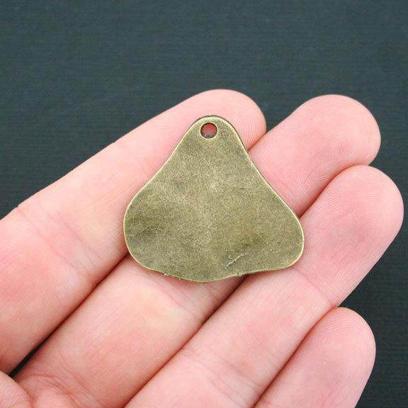 4 Live Life Antique Bronze Tone Charms - BC616