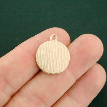 4 breloques de ton or antique Mandala - GC1170